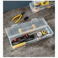 thumbnail image 4 of Transparent Tool Box with Removable Dividers, Portable Screw and Accessories Storage Case, Durable Plastic Organizer for Home Mechanics, Diy Enthusiasts, and On-the-go Professionals, 4 of 9