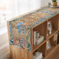 thumbnail image 6 of Table Runners 90 Inches Long Dress Scarves, Seahorse Coastal Farmhouse Coffee/Dining/Kitchen Table Runner for Living Room, Summer Nautical Starfish Coral Brown Anchor 13x90 Inch, 6 of 9