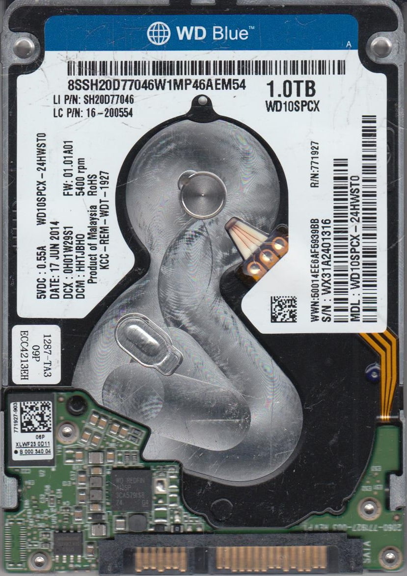WD20EVDS-63T3B0, DCM HARCNV2AAB, Western Digital 2TB SATA WD20EVDS-63T3B0, DCM HARCNV2AAB, Western Digital 2TB SATA
