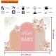 thumbnail image 5 of Fondo de baby shower personalizado en rosa empolvado, decoraciones bohemias para baby shower, pancarta floral con diseño de pampas en marrón ruborizado, fondo de fotografía para niños y niñas,, 5 of 8