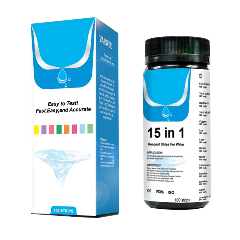 Drinking Water Test Kit Household Water Test Strips 15in1 Testing