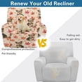 thumbnail image 4 of Kuiaobaty Schnauzer Pattern Recliner Chair Cover Large Reclining Sofa Slipcover Fall Durable Furniture Reclining Slipcover Maple Leaf Breathable Recliner Couch Cover with Pocket for Pets, 4 of 8