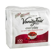 Vanity Fair Everyday Luncheon Napkins 2-Ply White (Pack of 24)