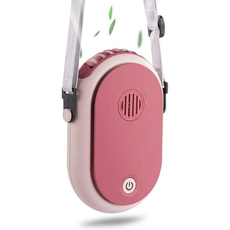 

Portable Hanging Neck Fan Wearable Personal Fan Battery Operated USB Rechargeable 3 Speed Mini Handheld Air Conditioning Cooling Refrigeration Necklace Fan for Women Eyelash Camping Outdoor (pink)