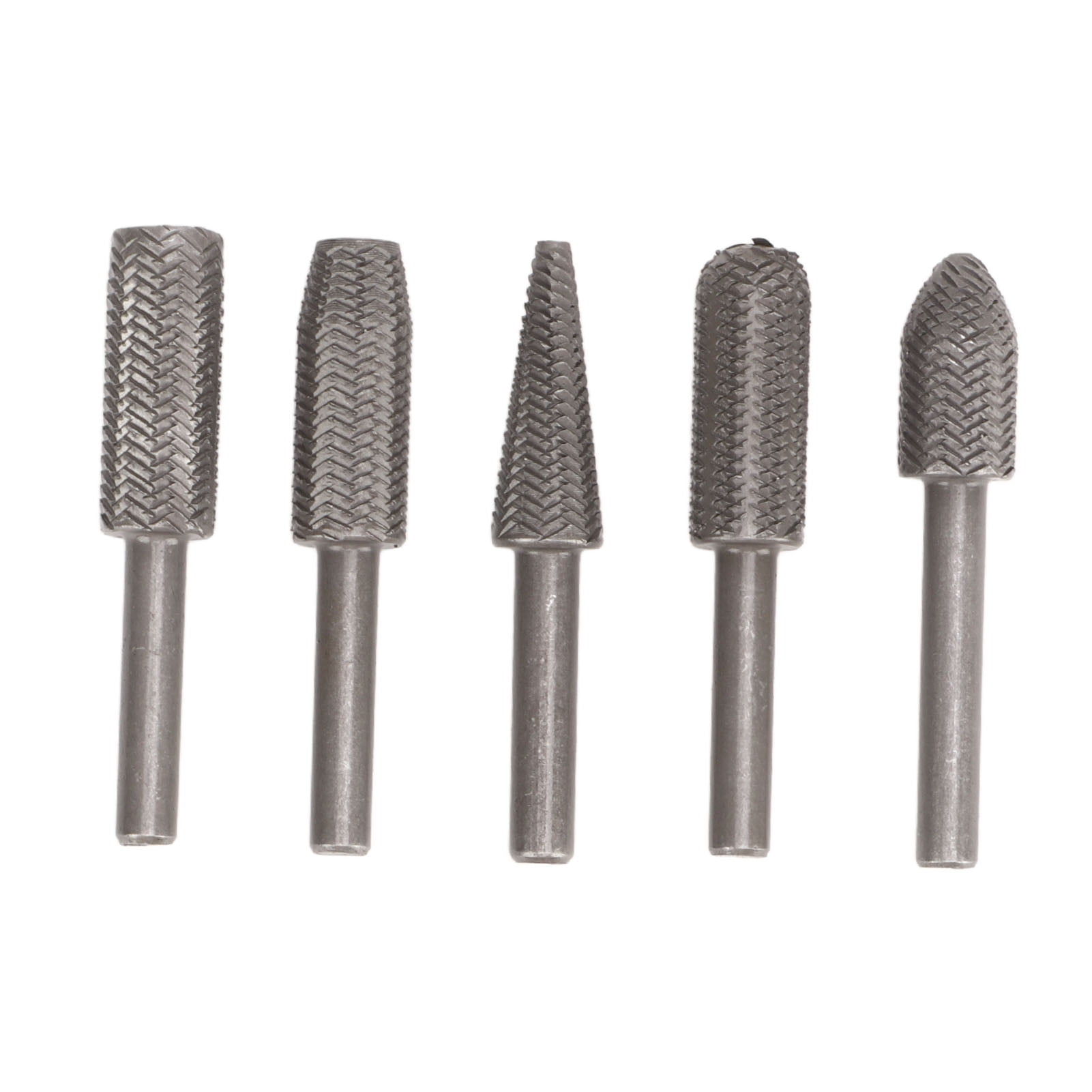 5Pcs Die Grinder Bits Tungsten Steel Alloy 6mm Shank Rotary Rasp