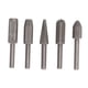 thumbnail image 1 of Juego de 5 brocas para amoladora de matriz de aleación de acero de tungsteno, vástago de 6 mm, limas rotativas para madera, caucho, desbarbado, modelado y ranurado., 1 of 14