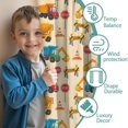 thumbnail image 3 of Blackout Kids Curtains,Excavator and Road Barrier Beige Children's Insulated Curtains Set Of 2,Bedroom Essentials,Toddler Room Decor 52"x84", 3 of 5