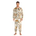 thumbnail image 3 of FORMRS Onesies Pajama for Adults Unisex Hoodie Winter Jumpsuit One Piece Sleepwear, Sizes S-2XL, Forest Pattern, 3 of 7