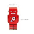 thumbnail image 2 of Eease Robot Piggy Bank Metal Coin Bank Kids Tin Saving Coins Jar Red, 2 of 6