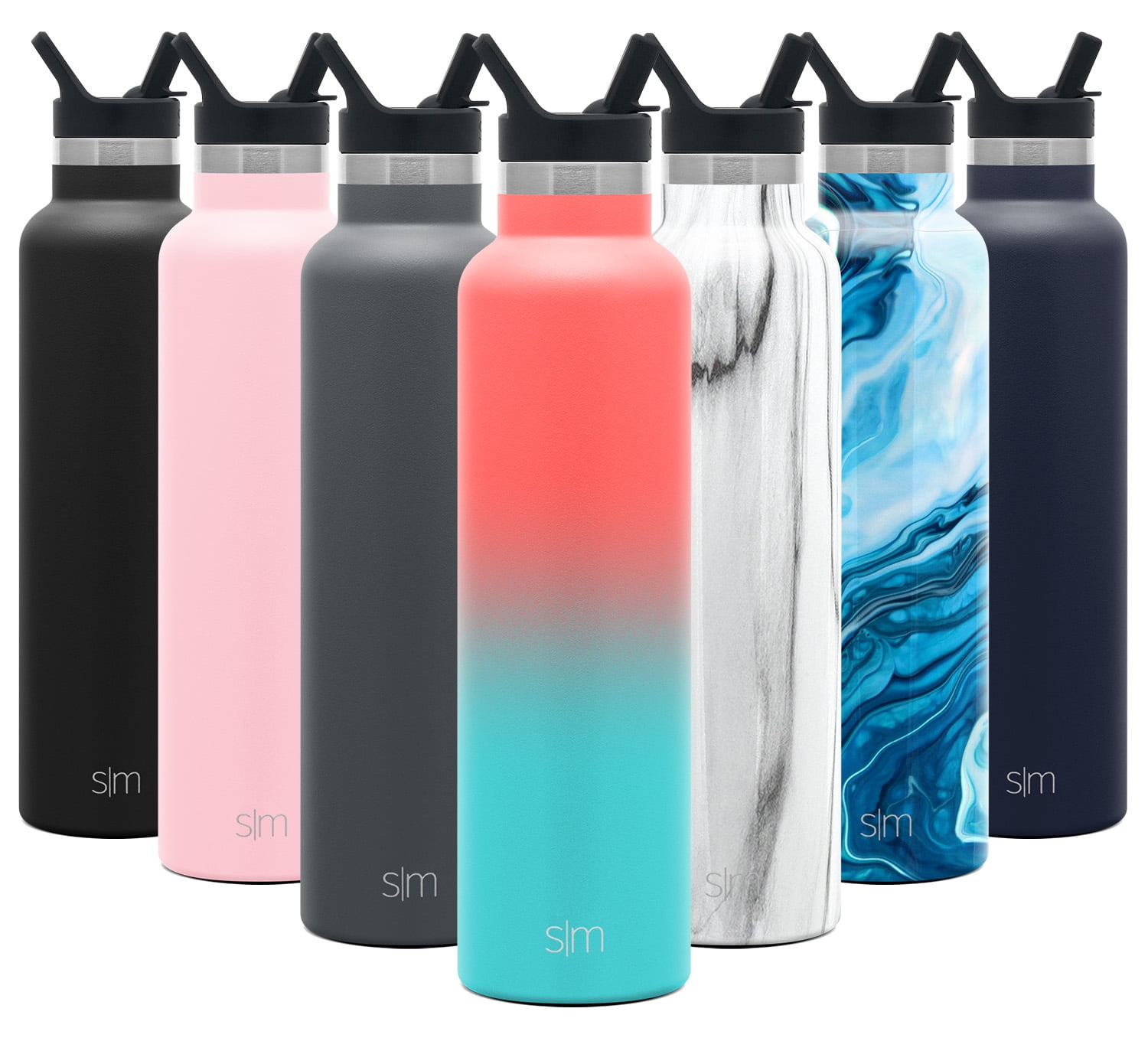Simple Modern 24oz Ascent Water Bottle With Straw Lid ...