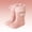 #A01 Pink, variant on Girls Winter Rain Boots For Kids With Cute Bow Design Water Warm Lined Rain Shoes For Toddlers And Girls Sole Easy On And Off