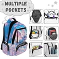 thumbnail image 6 of Yspwyqan Cherry Blossom Baby Dragon Teen Boys Backpack, 600D Durable Polyester School Bag, 17 Inch Large Capacity Laptop Backpack with Front Pocket for Middle High School Hiking, 6 of 7