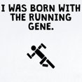 thumbnail image 2 of CafePress - Born With The Running Gene Body Suit - Long Sleeve Cotton Baby Bodysuit, 2 of 4