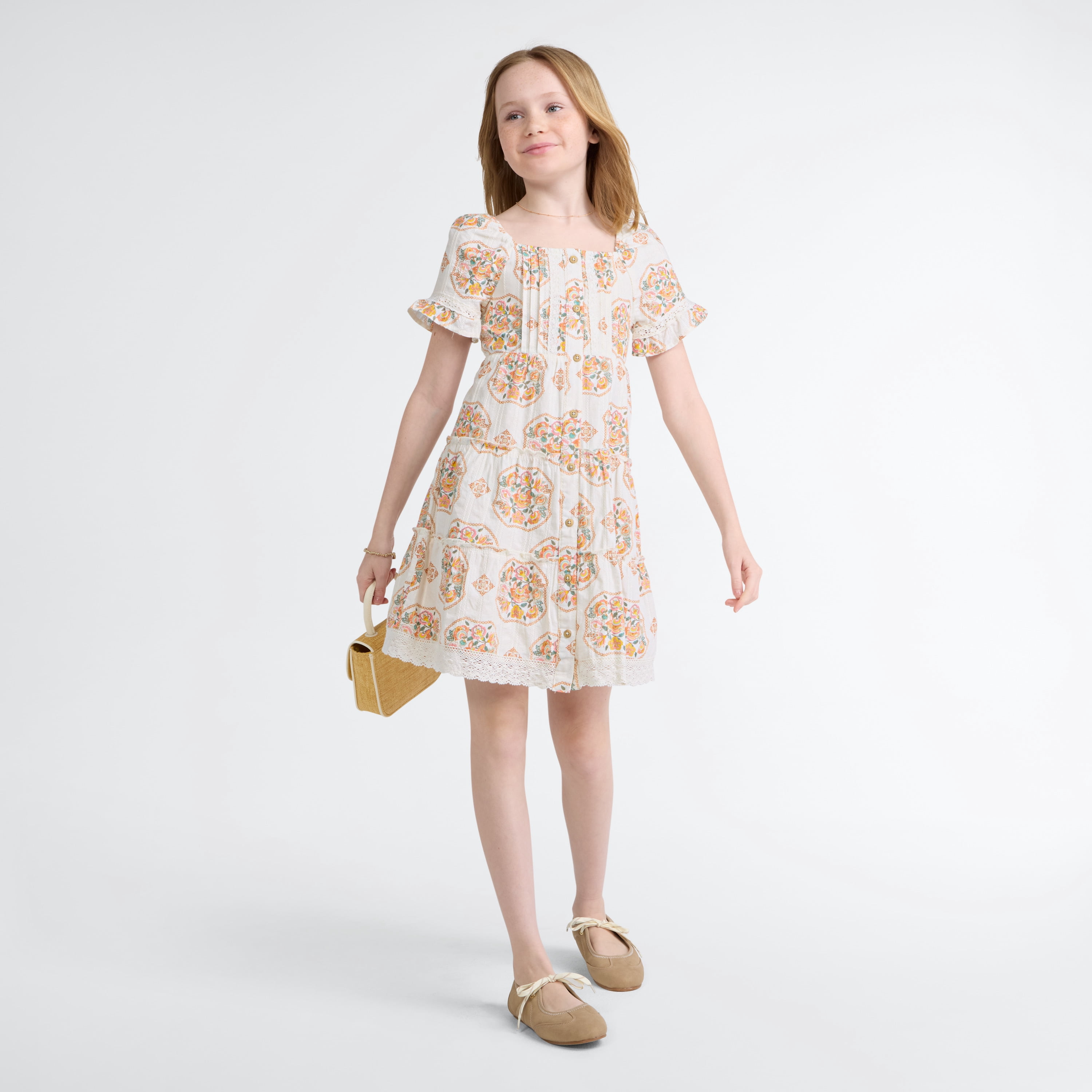 Levi's Girls Tiered Pintuck Dress, Sizes 7-16
