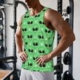 thumbnail image 5 of Gukieu alien cartoons Print Men's Quick Dry Fitness Vest, Round Neck Sleeveless Fitness Bodybuilding Top-XX-Large, 5 of 7