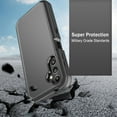 thumbnail image 3 of Xhy Samsung Galaxy A15 5G Case with Privacy Screen Protector Military Grade Heavy Duty Protection 3 in 1 Shockproof Armor Rugged Durable for Galaxy A15 5G Phone - Black, 3 of 5