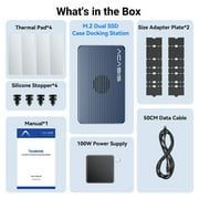 ACASIS Thunderbolt NVMe Dual Bay RAID Enclosure with High-Speed Transfer & Compatibility