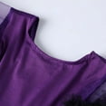 thumbnail image 4 of Favoffer Fall/Winter Girls Purple Mesh Princess Short-Sleeve Dress - Party,Performance,Holiday,Gathering 2-15Y, 4 of 7