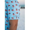 thumbnail image 2 of Burlebo Men's Performance Short Sleeve Polo Golf Shirt (Waving USA Flag, Large), 2 of 3