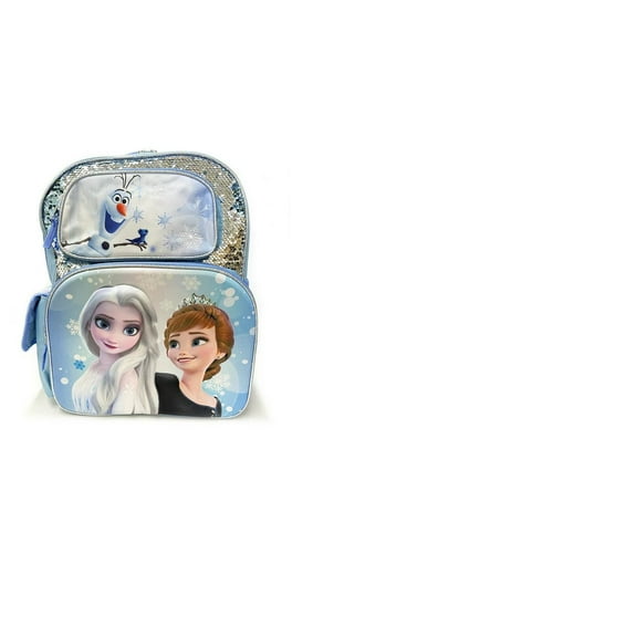 Frozen New 3D Molded Magic Sequins 16" Large Backpack