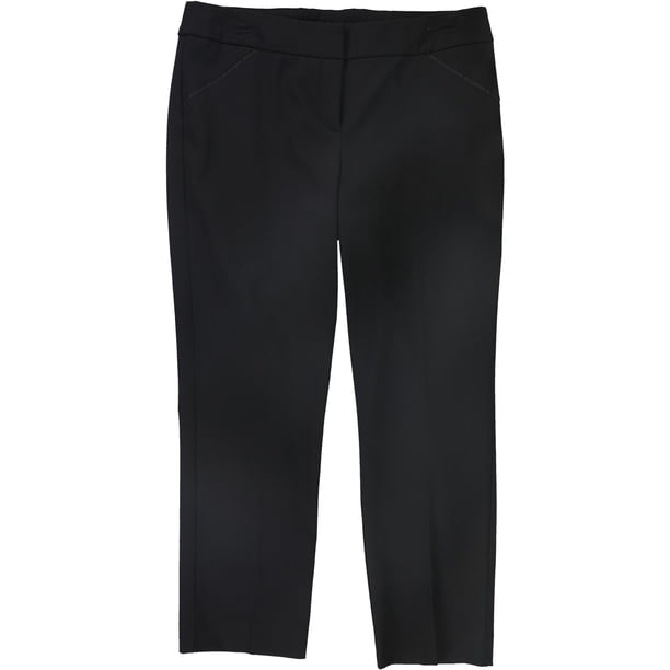 Alfani Womens Solid Slim Casual Pantalones recortados, Negro, 10 Alfani recortado