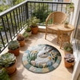thumbnail image 4 of Decorative Area Rug Custom Easter Bunny Round Rug Personalized 3D Effect Easter Day Carpet Non Washable Bunny Area Rug for Living Room Bedroom Birthday Indoor Home Decor Spring Day Rug,Area Rug,Floor, 4 of 6
