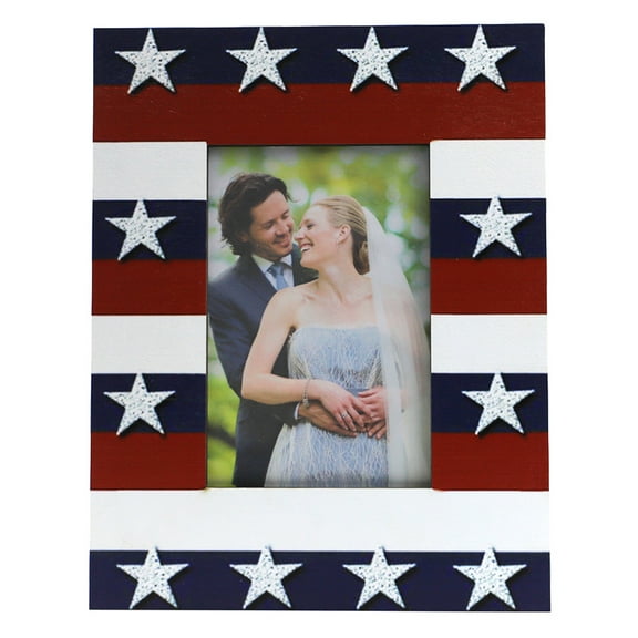 Frcolor Frame Photo Frames Flag Display American Independence 4Th July Patriotic Retro Gifts Desk Mothers Supplies