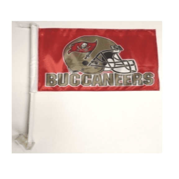 Tampa bay Buccaneers helmat Heavy Duty Single Sided Car Flag