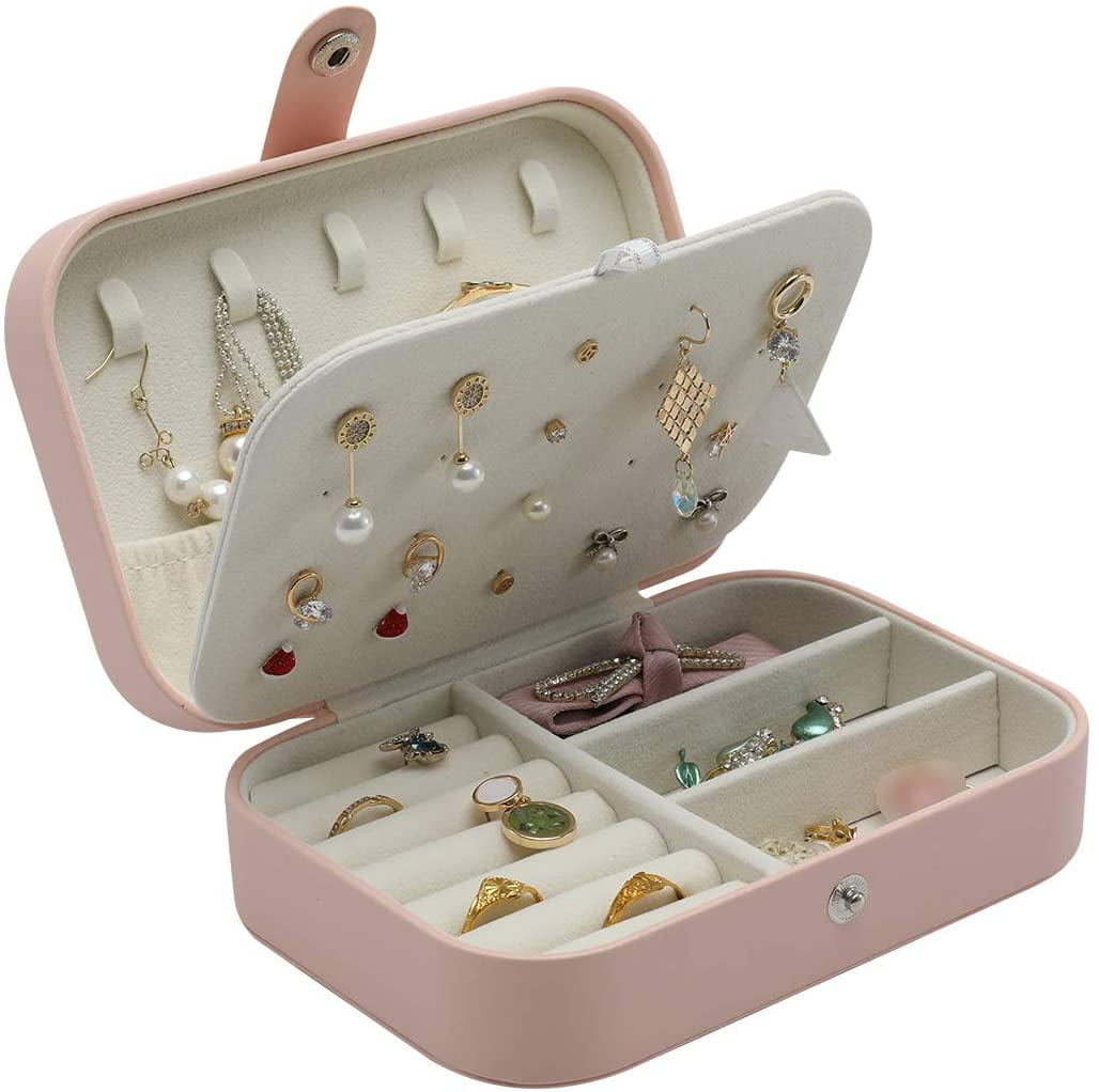Portable Travel Jewelry Box Organizer Box 
