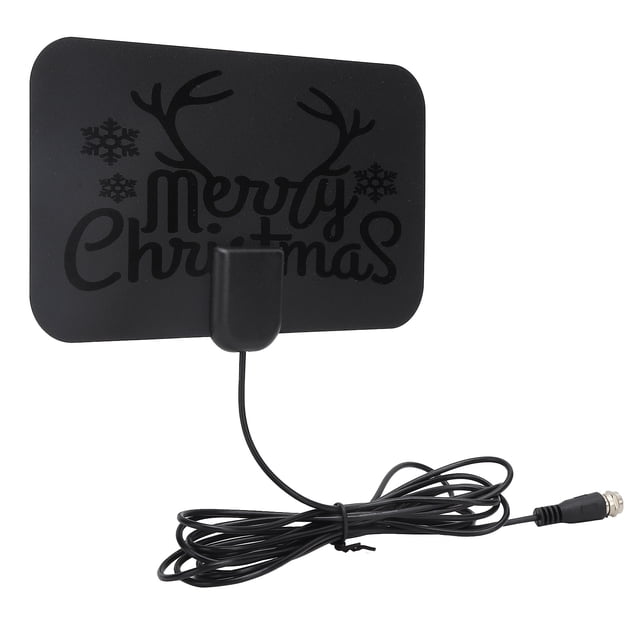 Antena de TV HD Bling Bling con Amplificador de Señal Digital para Interiores Negro