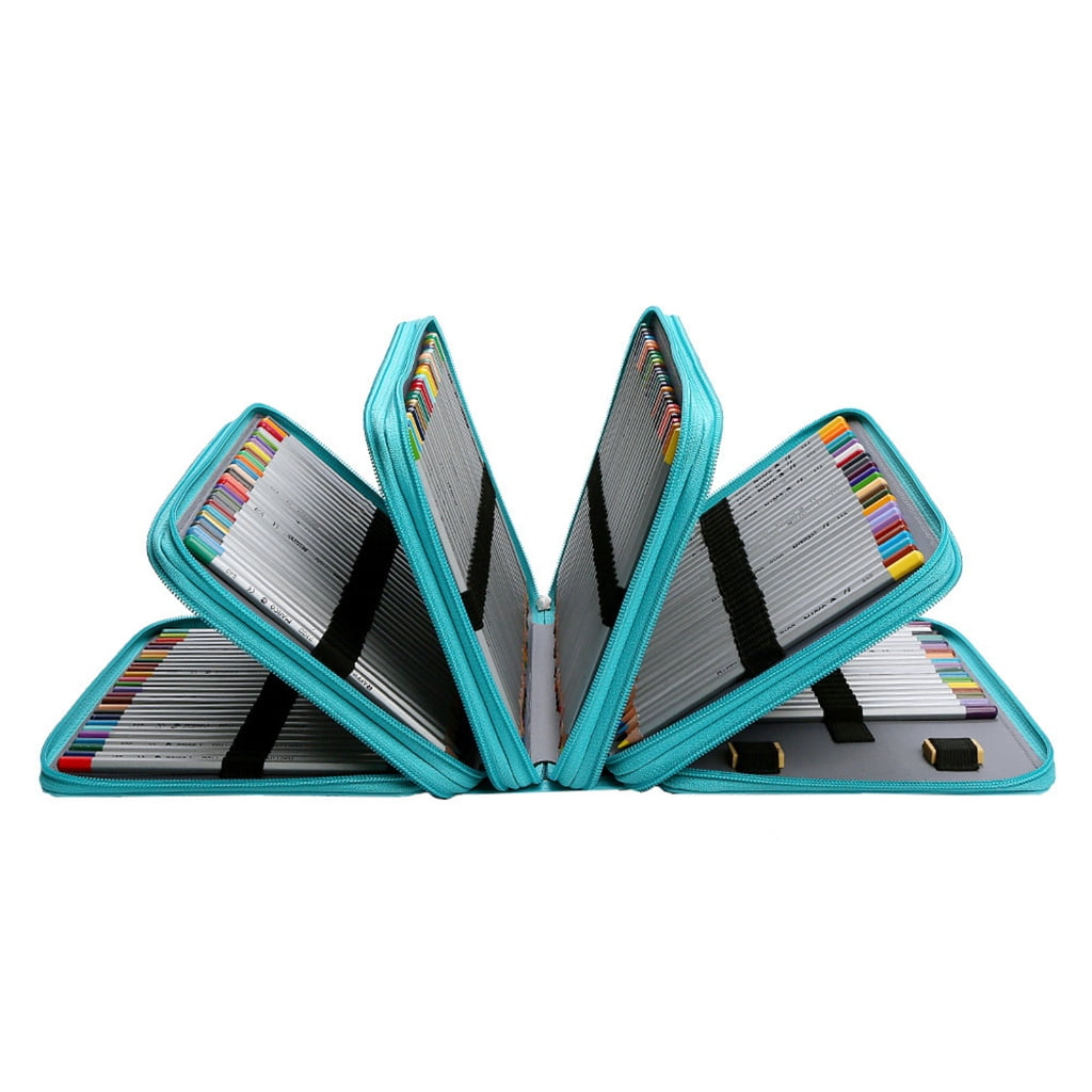 Large Pencil Case with 252 Compartments, Multifunction Pencil Organizers Bag Pencil Case with Zippers for Adults Teens