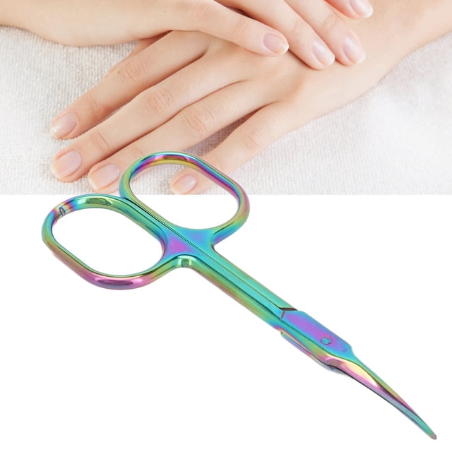 Tijeras De Manicura, Corte Preciso Chapado En Color Tijeras De Manicura Para Cutículas A Prueba De óxido Punta Puntiaguda Para Uso Doméstico