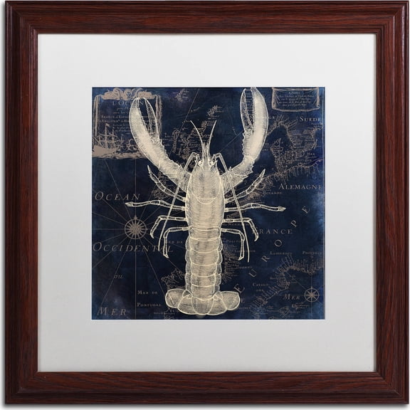 Trademark Fine Art "Maritime Blues II" Canvas Art by Color Bakery, White Matte, Wood Frame