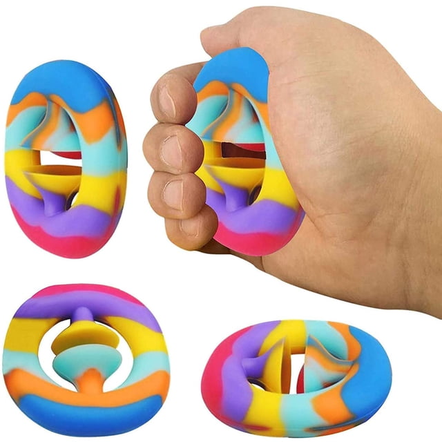 Paquete de 4 juguetes mejorados de Snapper Fidget, Squeeze Grab Relief Ansiedad Estrés Juguete sensorial Jormftte WRLF-52