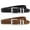 D-Black+Brown Bright Sliver Buckle, variant on Belts for Women Leather Belt Ladies Belts for Jeans Dress Pants