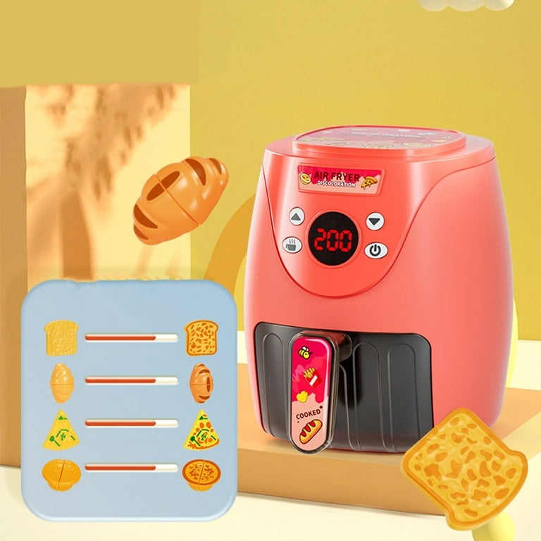 Mini Air Fryer Toy With Pretend Light And Sound - Creative, Safe, Premium,  Portable Kids Kitchen Playset