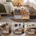 thumbnail image 6 of 8ft Washable Large Round Rug, Animal Print Non-Slip Circle Area Rug for Living Room Dining Room, Rustic Leopard Zebra Tiger Stripes Plaid Indoor Floor Mat for Home Decor, 6 of 9