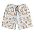 thumbnail image 5 of Goofa Squirrel In The Forest Printed Mens Swim Trunks Summer Quick Dry Short Beach Swimwear Bathing Suits-3X-Large, 5 of 9