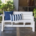 thumbnail image 3 of Riley Navy Rectangular Outdoor Throw Pillow, 3 of 5
