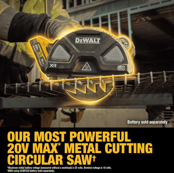 DEWALT 20V MAX XR 7-1/4 in. Metal Cutting Circular Saw (Tool Only) (DCS383B)