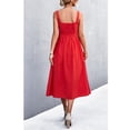 thumbnail image 3 of Vestido Con Correa Con Estilo Vestido De Mujer Con Cuello Cuadrado Vestido Elegante A La Moda Con Cierre De Cremallera Vestido Suelto Con Correa Informal Para Fiesta Rojo L Ccdes Otros, 3 of 5