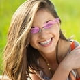 thumbnail image 4 of Gafas de sol sin montura con forma de llama para mujeres y hombres, gafas de sol pequeñas y modernas con protección, 4 of 8