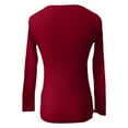 thumbnail image 5 of Fall Sweaters for Women Fashion Clothing Solid Color Knit Collar Slim Fit Long Sleeve Pullover Sweater for Casual Wear and Everyday Basic Wardrobe, 5 of 5