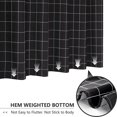 thumbnail image 3 of Plaid Pattern 60x72 inch Shower Curtain Modern Farmhouse Bathroom Boho Fabric Shower Curtain with Hooks, 3 of 6