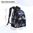 thumbnail image 2 of Goofa The Nightmare Before Christmas Pattern Casual Backpack – School Backpack Lightweight & Ergonomic Design, Water-Resistant, Spacious & Comfortable, Travel, 2 of 6