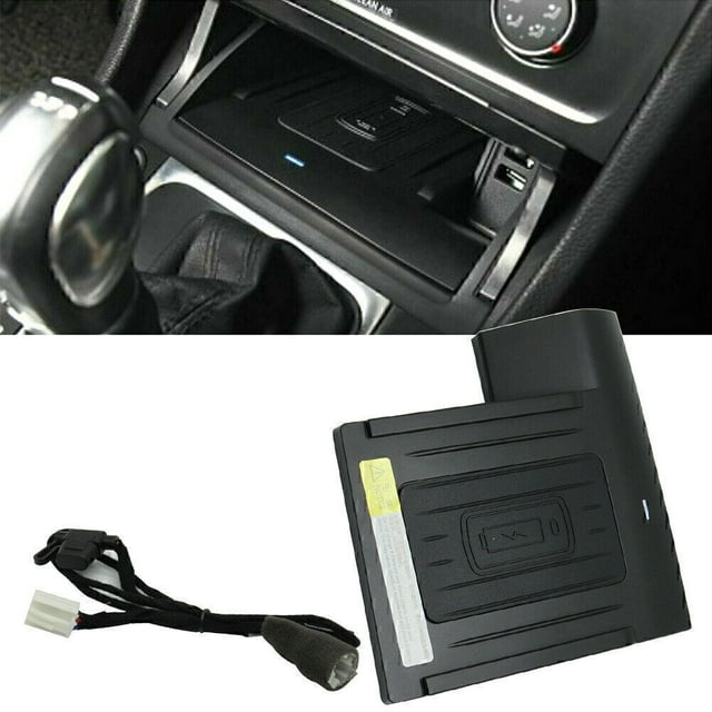 Wireless Car for Charger Phone Fast Charging Pad for VW for Golf MK7 2014-2019