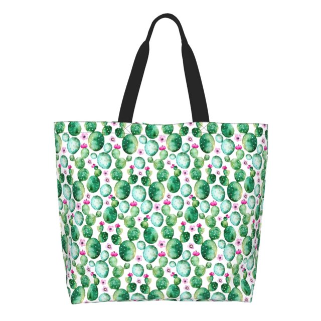 Disketp Cactus Plants Bolsa Tote Estampada para Mujer, Bolso de Hombro y de Mano para Compras y Viajes