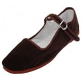 thumbnail image 1 of Zapatos 18 Mujer Algodón China Muñeca Mary Jane Zapatos Bailarina Ballet Pisos Zapatos (7 Marrón 118), 1 of 1