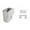 White, variant on Kitchen Trash Can, Step-On Garbage Can with Lid, Tall Kitchen & Bathroom Trash Can, Small Office Waste Bin, Gray - Xuniizn