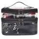 thumbnail image 1 of 1 bolsa de maquillaje de doble capa de mármol, bolsa de maquillaje portátil, bolsa de maquillaje impermeable para baño, disponible en negro, 1 of 5